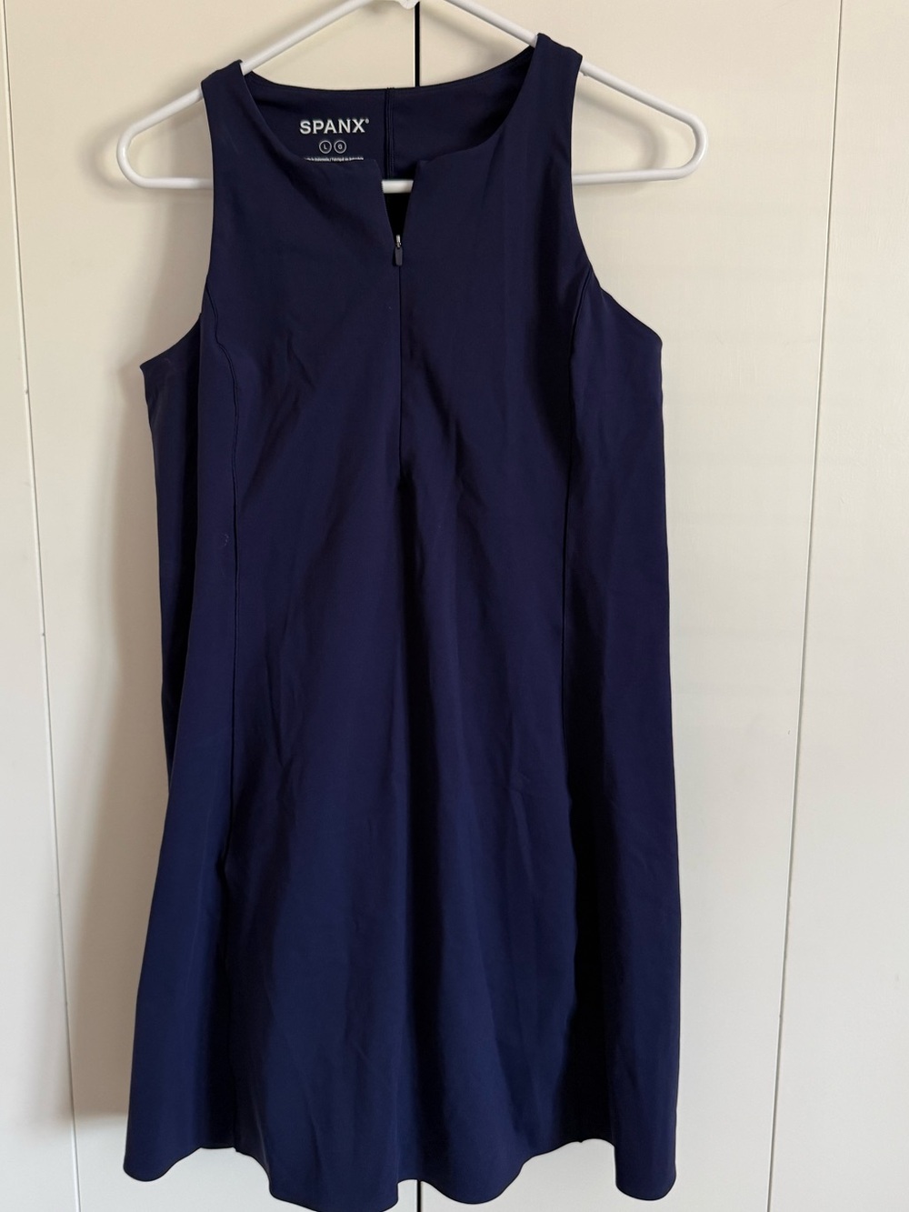 Spanx Get Moving Front Zip Navy Athletic Dress NWOT - Picture 5 of 10